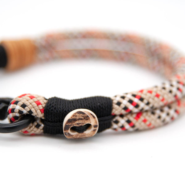 Halsband Tau Ø 8 mm | Karabiner | Highland Houndstooth