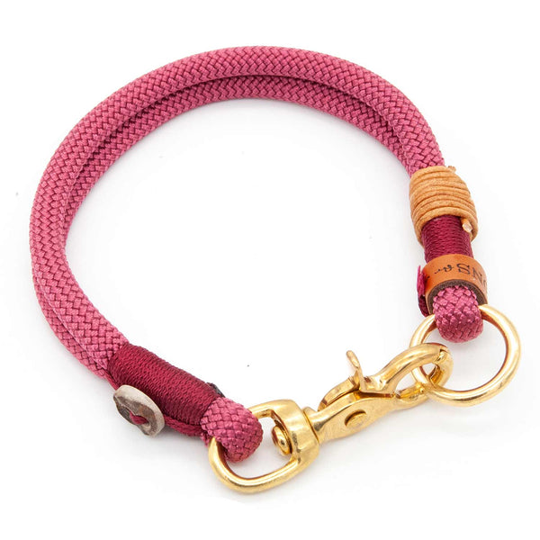 Halsband Tau Ø 8 mm | Karabiner | Vino Rouge