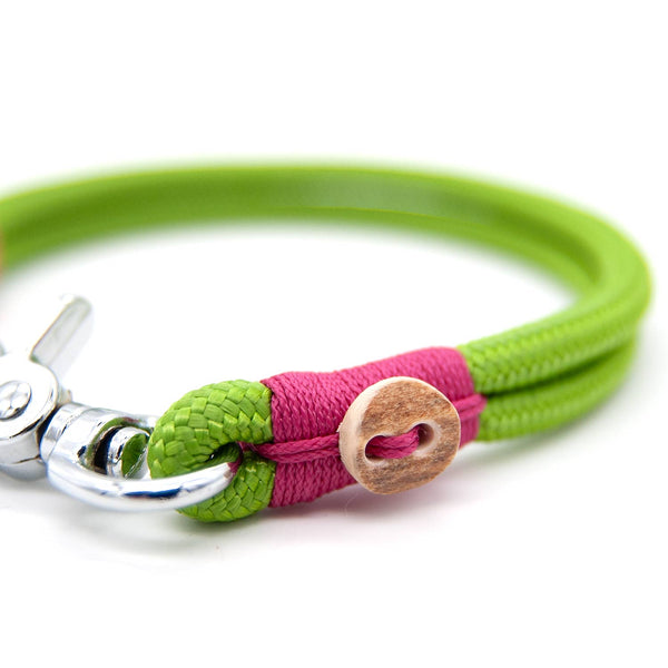 Hochwertiges 8 mm Halsband Apple Blosso aus Tau, mit Karabiner, einzigartig und perfekt für ausgewachsene Hunde