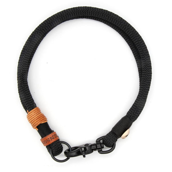 Exklusives 10 mm Hundehalsband Midnight Mystery aus Tau mit stabilem Karabiner, edel und einzigartig