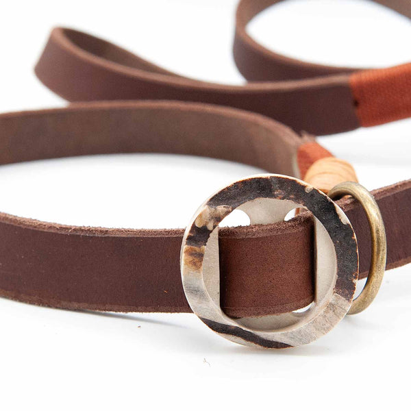 Retrieverleine Leder | 20 mm | Burnt Amber