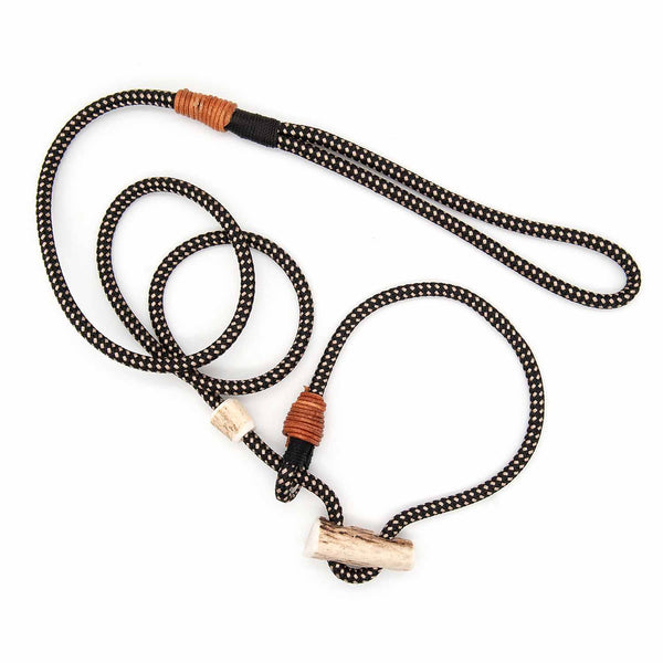 Retriever Leash 6mm Elegant | More black than beige