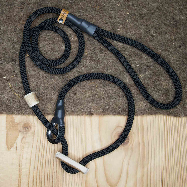 Retriever Leash 8mm Sporty | Black is Black